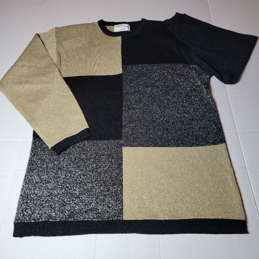 Vintage Regency Collection For Joyce Colorblock Sweater Size‎ Large